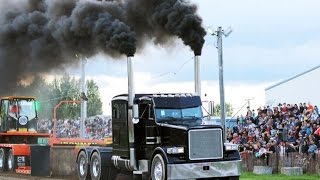 Semi Truck Pulls  StAgapit 2015 by ASTTQ [upl. by Australia790]