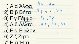 The Greek Alphabet [upl. by Eitsyrhc]