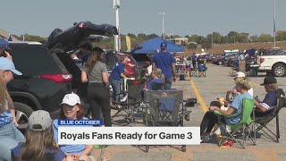 Royals fans amped for first playoff game in Kansas City since 2015 [upl. by Allenad]