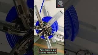 Automatic pipe coiling machine PipeCoilingMachine AutomaticCoiling PipeManufacturing viralshort [upl. by Jareen]