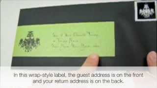 Envelope Icing  Part 2 Elegant Address Labels StepbyStep [upl. by Nabi]