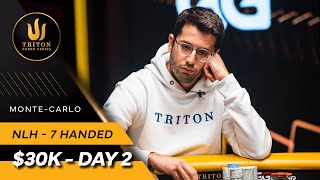 Triton Poker Series MonteCarlo 2023  Event 7 30K NLH 7Handed  Day 2 [upl. by Drawde253]