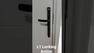 Yale Conexis L1 Smart Door Locking Action [upl. by Farleigh]