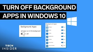 How To Turn Off Background Apps In Windows 10 [upl. by Goldston354]