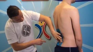 Kinesio Tape Kinesiologie Tape bei SchmerzenVerspannung in Nacken amp LWS [upl. by Ainek]