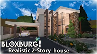 BLOXBURG Realistic 2 Story Family Home  Roblox  bloxburg house build [upl. by Aderfla]