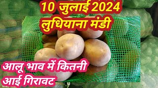 10 अगस्त 2024 लुधियाना मंडी आलू का क्या भाव रहा Aalu potato price today Ludhiana Mandi [upl. by Sheelah413]