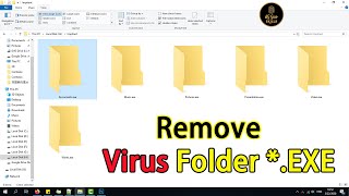 How To Delete virus Folder exe From Computer Without Using Antivirus [upl. by Marguerita]