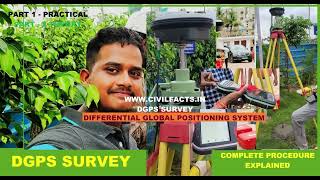 DGPS SURVEY COMPLETE PROCEDURE EXPLAINED IN FIELD PART  1 [upl. by Adai466]