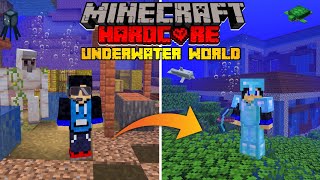 I Survived in Underwater World in Minecraft Hardcore Hindi [upl. by Aivatnuahs]