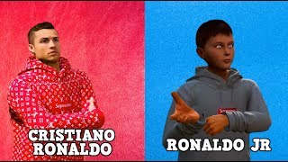 GTA 5 MOD VITA REALE DA BAMBINO 35  INTERVISTA DOPPIA CRISTIANO RONALDO amp RONALDO JR [upl. by Sophronia]