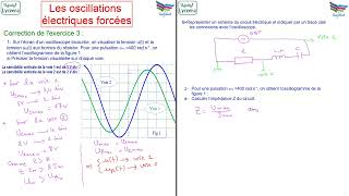 Correction dun exercice RLC forcé  partie 1 [upl. by Bach130]
