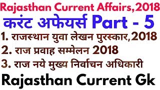 Rajasthan Current Affairs 2018 Part5  Rajasthan Daily Current Affair  Rpsc 2nd Grade 2018 [upl. by Parsons41]