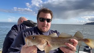 UK BOAT FISHING uptiding for cod out of whitby [upl. by Enilrad]