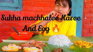 Eating Salt Cod Curry And Eeg wangsha muckbang video [upl. by Cyndie687]