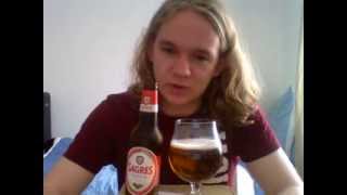 Beer Review 8 Sagres Cerveja Portugal Beer CraftBeer [upl. by Jacobsen]