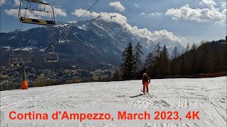 ⛷️ Cortina dAmpezzo March 2023 4K [upl. by Eastlake13]