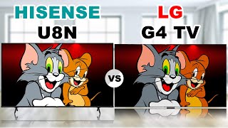 Hisense Class U8N ULED LCD TV vs LG G4 OLED Evo OLED TV  Smart TV [upl. by Ainatnas330]