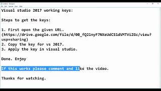 Visual Studio 2017 Prokey100АктивацияКлючи [upl. by Amadeus509]