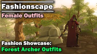 Fashionscape Showcase Forest Archer Outfits  Runescape Female Outfits [upl. by Prem]