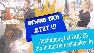 Industriemechanikerin Deine Ausbildung bei ZARGES [upl. by Yngiram]