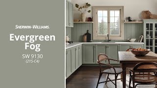 January 2022 Color of the Month Evergreen Fog  SherwinWilliams [upl. by Kessia]