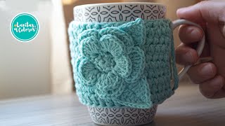 ☕💖Aprende a tejer funda para taza a crochet bello regalo  Inspirare y toma tu ganchillo [upl. by Nitsirc]