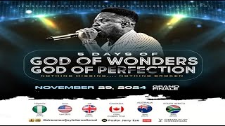 5 DAYS OF GOD OF WONDERS GOD OF PERFECTIONS DAY 5  NSPPD  29TH NOVEMBER 2024 [upl. by Gwyn35]