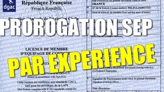 Tuto 6 Prorogation SEP par expérience [upl. by Boelter]