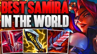 RANK 1 SAMIRA IN THE WORLD CARRIES HIS TEAM  CHALLENGER SAMIRA ADC GAMEPLAY  Patch 1421 S14 [upl. by Eetnod]