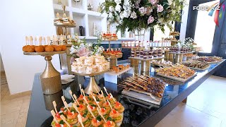 Wedding Appetizer Buffet Table  002  The Best wedding buffet table decorating ideas [upl. by Aylmar2]