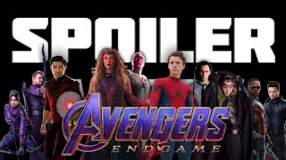 Avengers Endgame End Credits 2021 MCU Edition [upl. by Ecnarretal788]