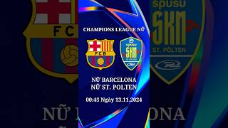 Dự đoán kết quả Nữ Barcelona vs Nữ St Polten  Champions League Nữ dudoanbongda dudoanketqua C1 [upl. by Rocca]