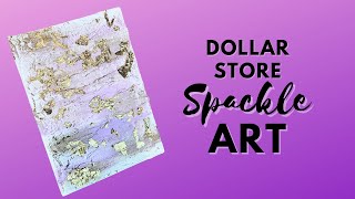 Viral Spackle Art  Is It THAT Easy Dollar Store Craft [upl. by Rednasela]