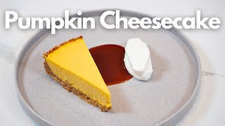 Pumpkin Cheesecake with Rum Caramel  How to Cook it [upl. by Stearns]