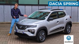 2022 Dacia Spring review ENGLISH Cheapest electric car in Europe  AutoRAI International [upl. by Massie913]