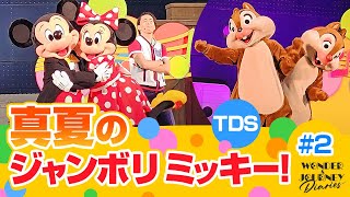 【真夏のジャンボリ】TDSジャンボリミッキー！レッツ・ダンス！夜回 Jamboree Mickey Lets Dance at Tokyo DisneyLand【2】 [upl. by Hennahane]