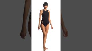 Seafolly Active Multi Strap High Neck One Piece Swimsuit  SwimOutletcom [upl. by Etnahsal850]