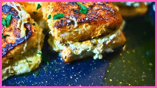 Ruths Chris EXACT Stuffed Chicken Breast ALTERNATIVE  STUFFED SALMON EASY DINNER RECIPES [upl. by Alpert260]