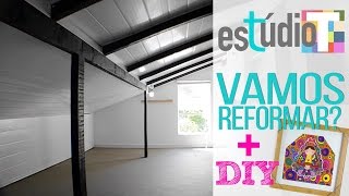 Estúdio T 🏠 A REFORMA  Ep 01  Moldura DIY [upl. by Bumgardner398]