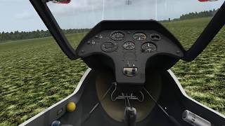 X Plane 11  quick soaring session around EPPI in ASK21 glider [upl. by Izogn]