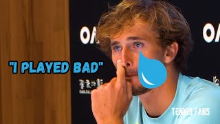 Alexander Zverev quotI played BAD The Worst matchquot  2022 HD [upl. by Pete]