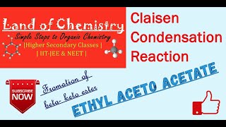 Claisen Condensation Reaction  Ethyl Acetoacetate Synthesis  Organic Chemistry  Class 12 [upl. by Christye423]