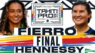 Vahine Fierro vs Brisa Hennessy  SHISEIDO Tahiti Pro pres by Outerknown 2024  FINAL [upl. by Frantz]