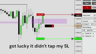 LIVE TRADE Textbook Scalp  NQ 1121 [upl. by Esetal215]