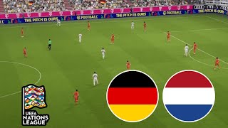 Germany vs Netherlands 10  UEFA Nations League 2024  Match Highlights  Video Game Simulation [upl. by Thacker539]