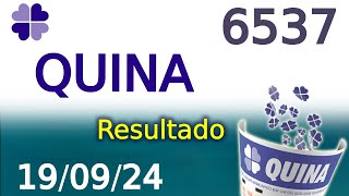 Resultado da Quina 6537  quina conc6537 [upl. by Danie]