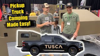 TUSCA CAMPERS  TUSCA HitchHiker  BEST CAMPER FOR PICKUP TRUCK CAMPING  DECKED COMPATIBLE [upl. by Suiramaj998]