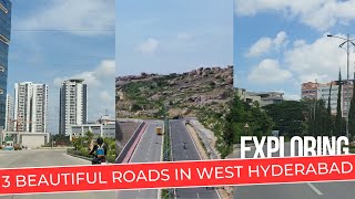 Exploring Top 3 Beautiful Roads in West Hyderabad  Khajaguda  Narsingi  Puppalaguda  Kokapet [upl. by Eugatnom609]