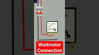 wattmeter ka connection kaise Karen  wattmeter electrical electrician electricity polytechnic [upl. by Oam]